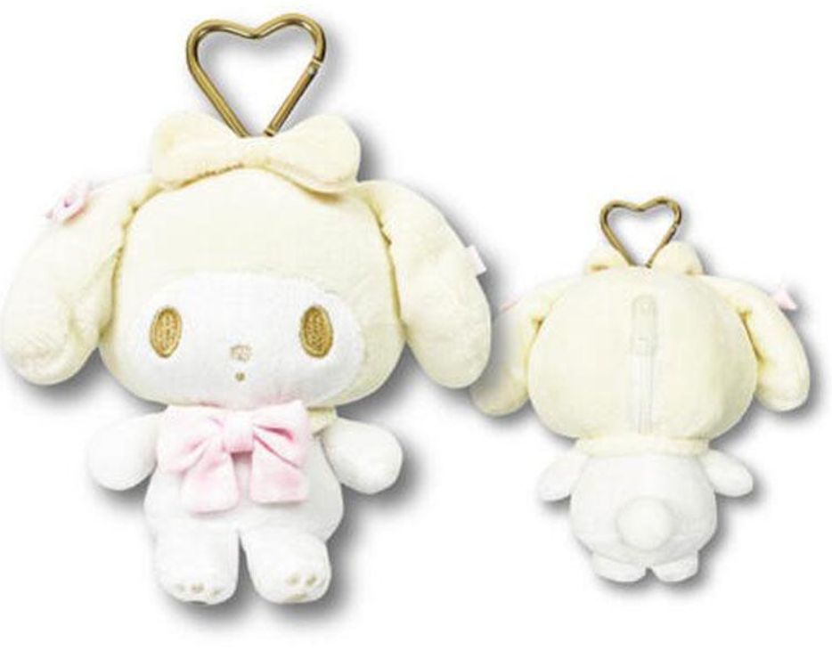 Sanrio White Mascot Plush Pouch My Melody