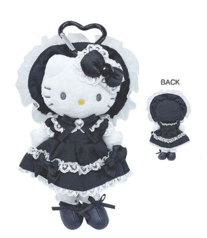 Hello Kitty Dress-up keychain Lolita style (black)