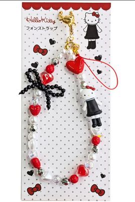 Hello Kitty phone strap (red)