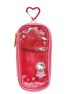 Hello Kitty Keychain Pouch Long Leg Red