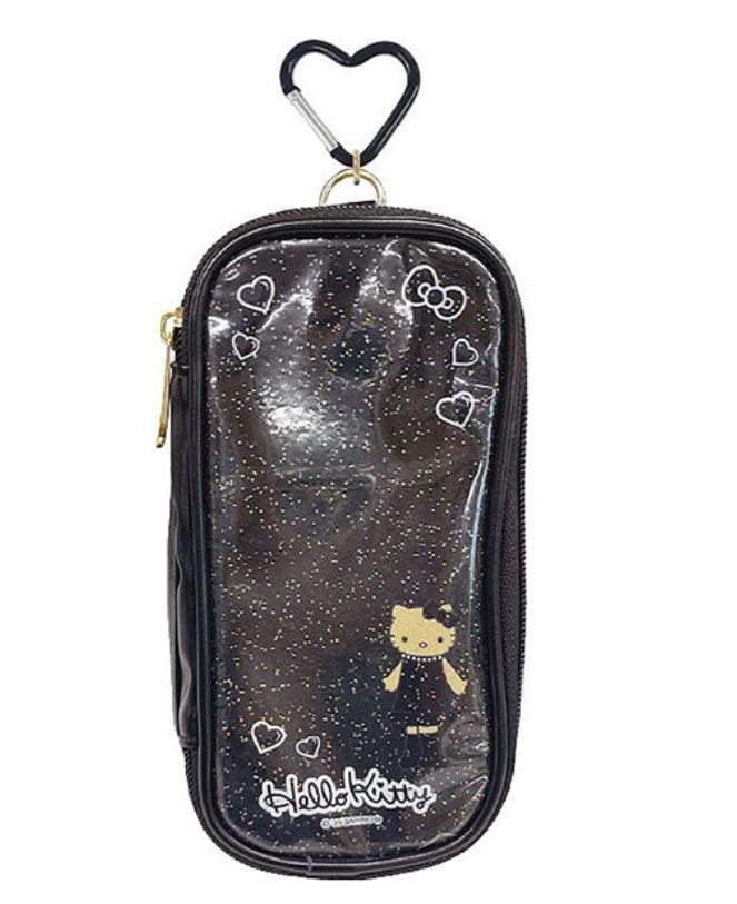 Hello Kitty Keychain Pouch Long Leg Black