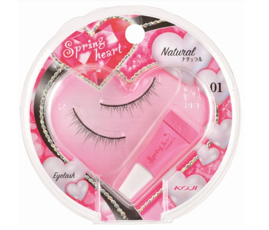 Cozy Spring Heart Eyelashes 01 Natural x 6-Pack
