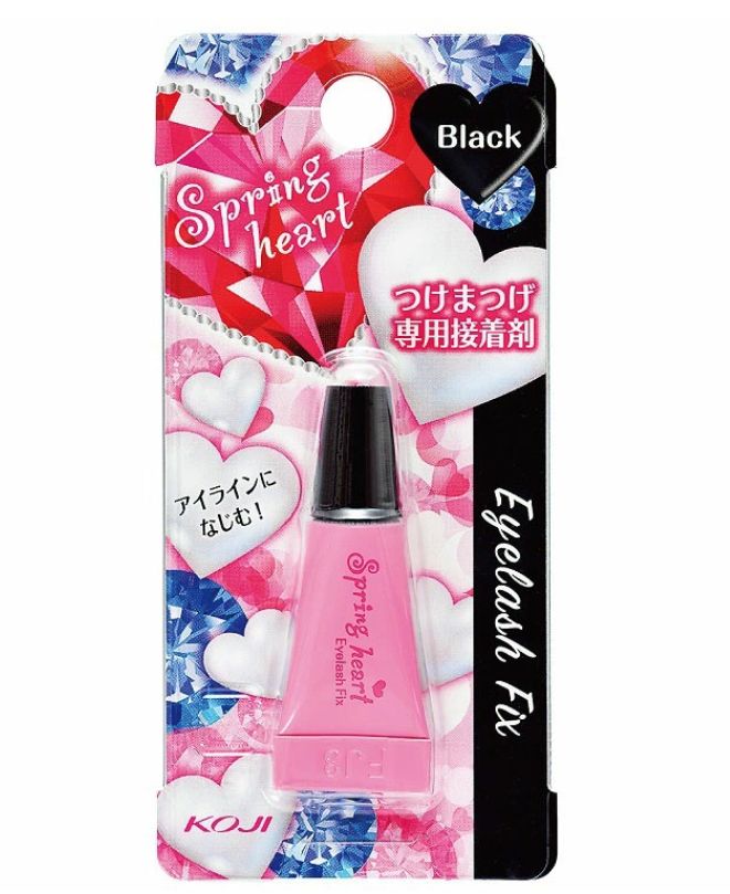 Spring Heart Eyelash Fix Black