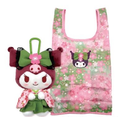 Kuromi Plush Toy Eco Bag, Match kimono