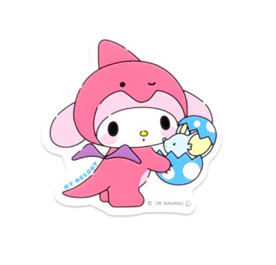 Sanrio Characters My Melody Dinosaur Window Sticker