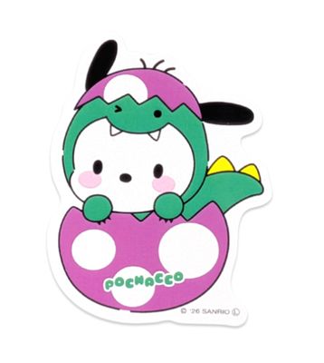 Sanrio Characters Pochacco Dinosaur Window Sticker