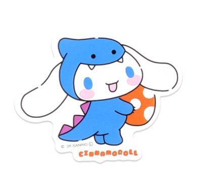 Sanrio Characters Cinnamoroll Dinosaur Window Sticker