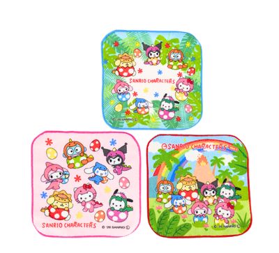 Sanrio Characters Hand Towel 3pcs