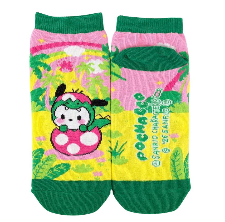 Sanrio Characters Dinosaur Crew Socks Pochacco