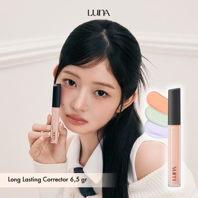 Luna Long-Lasting Corrector with Heart-Shaped Puff / 03 Salmon Beige