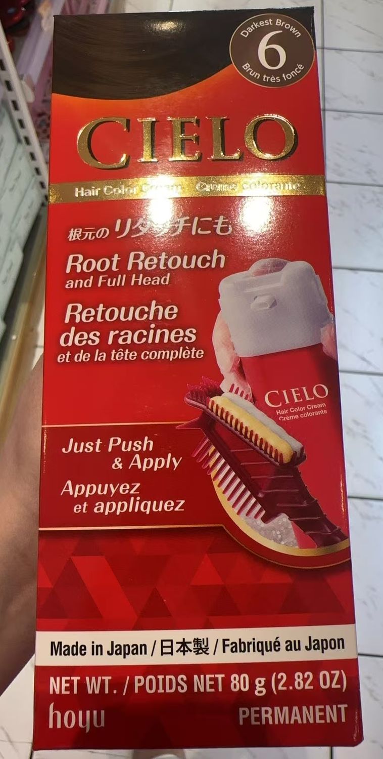 Hoyu Cielo Hair Color Cream #6 Darkest Brown