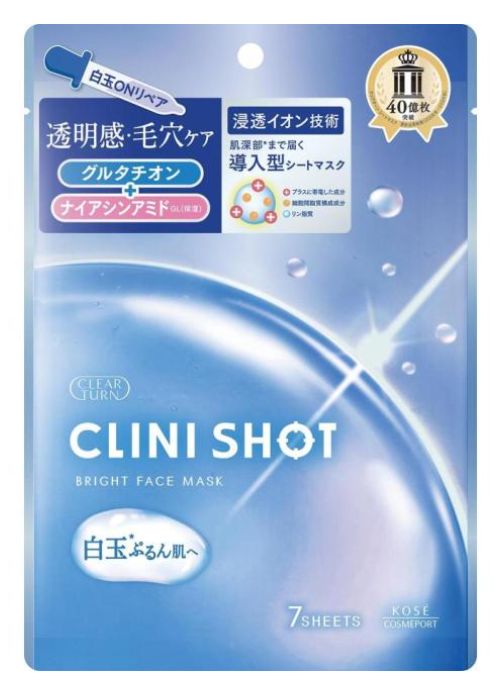 Kose Cosmeport Clear Turn Clini Shot Bright Face Mask