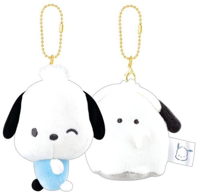 Pochacco Keychain Plush Kiss Version