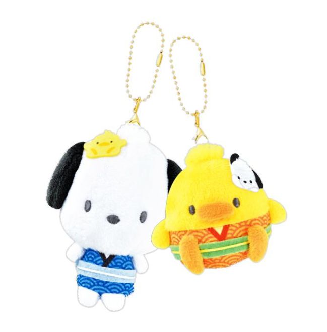 Pochacco Keychain Plush Kiss Version Limtie