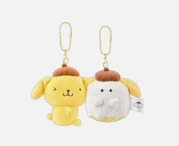 Pompom Keychain Plush Kiss Version