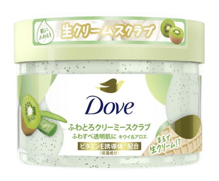 Dove Fluffy Cream Body Scrub Kiwi&amp;Aloe