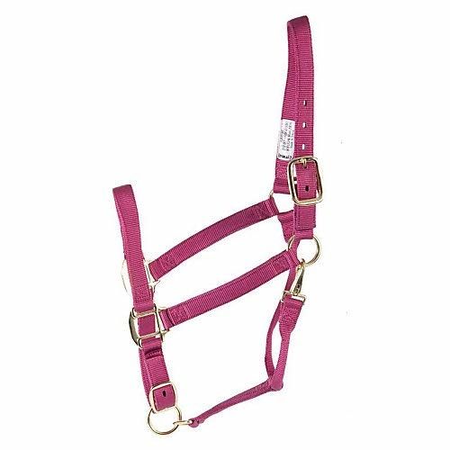 Guardian 3-Ply Nylon Halter w/Adj chin, Color: Pink