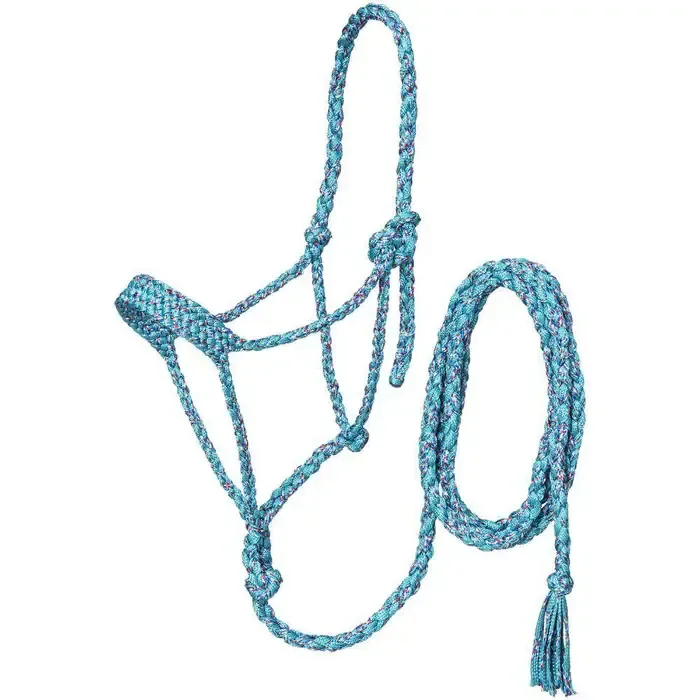 Mule Tape Halter w/10' Lead