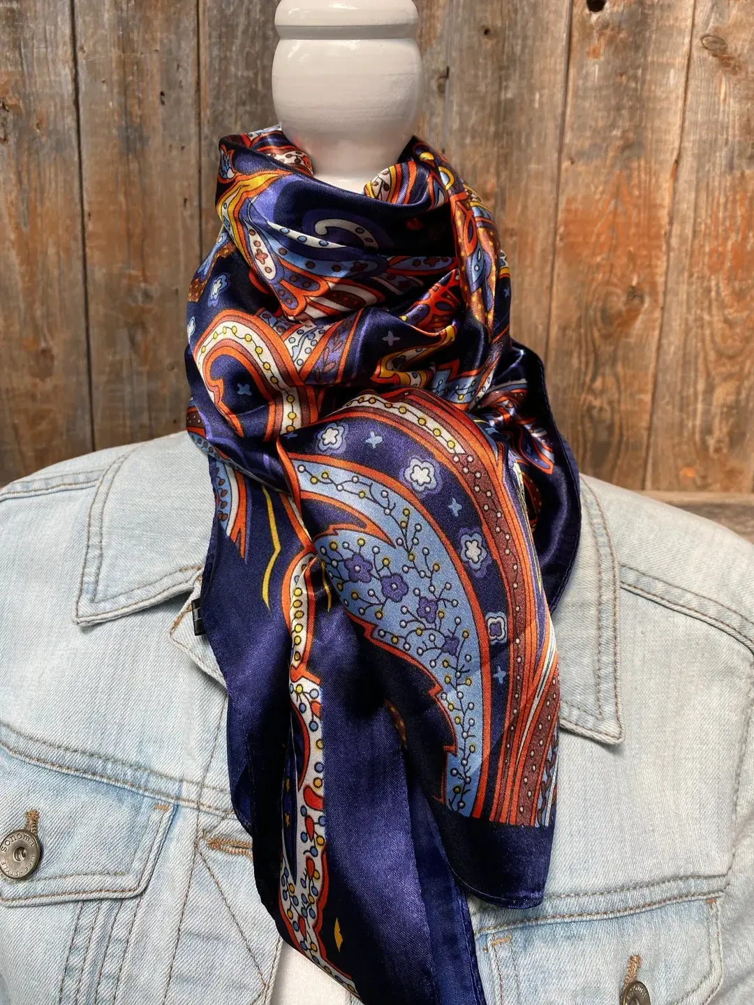 Wild Rags - Paisley, Color: Blue Hippie