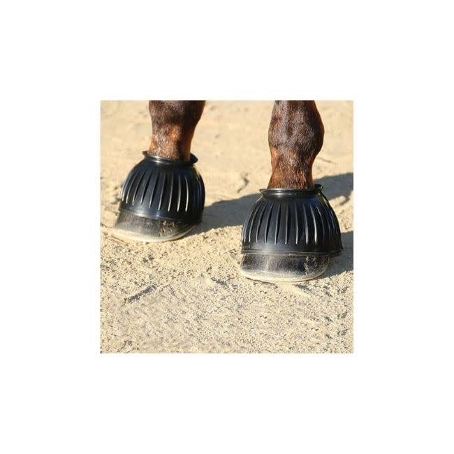 Pull On Rubber Bell Boots, Color: Black, Size: Medium