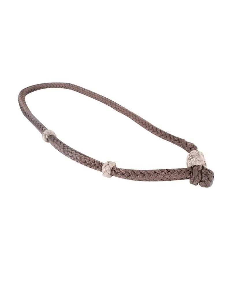 Calf Roping Square Braided Neck Rope, Color: Brown/Tan