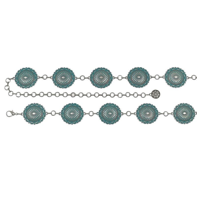Ladies Turquoise Concho Belt