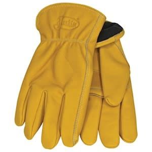 Leather Gloves w/Fleece Lining