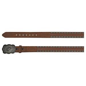 Boys Belt Basketweave w/Buckstitch