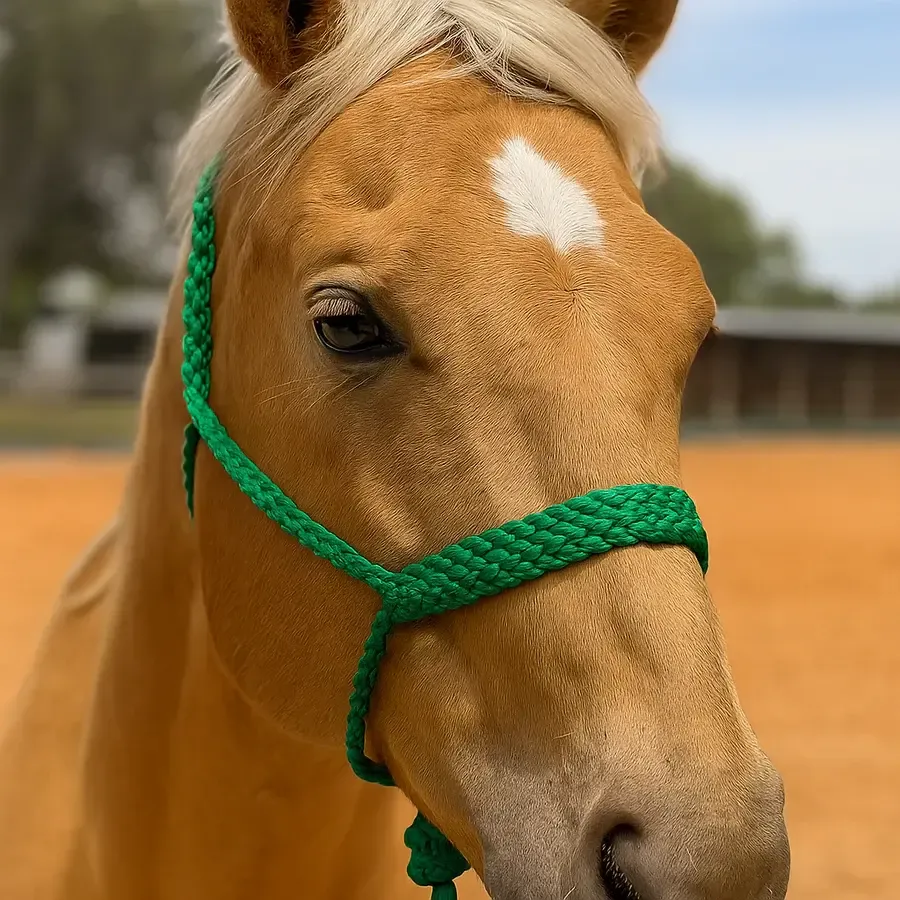Mule Tape Halter, Color: Green