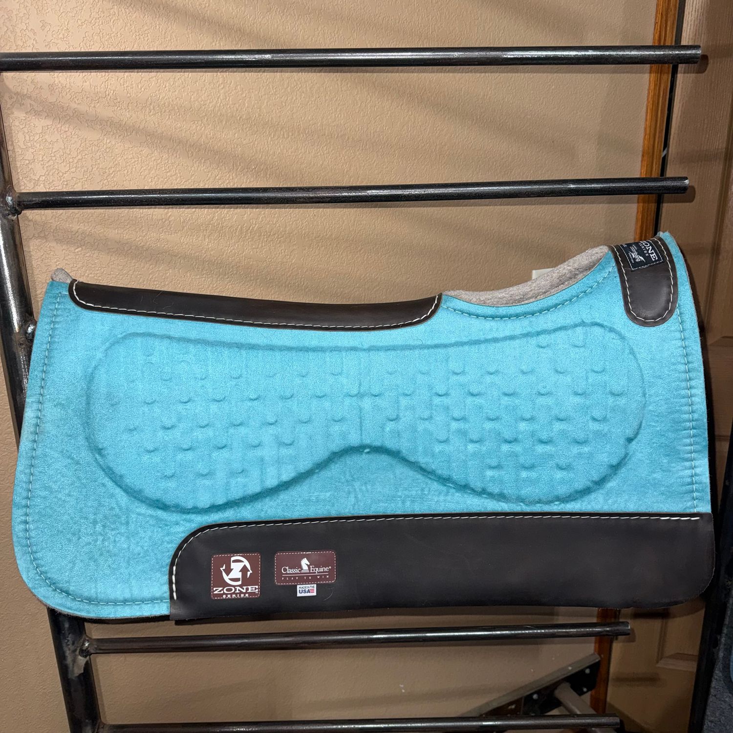 Zone Micro Suede Pad, Color: Turuqoise, Size: 3/4" 30x30