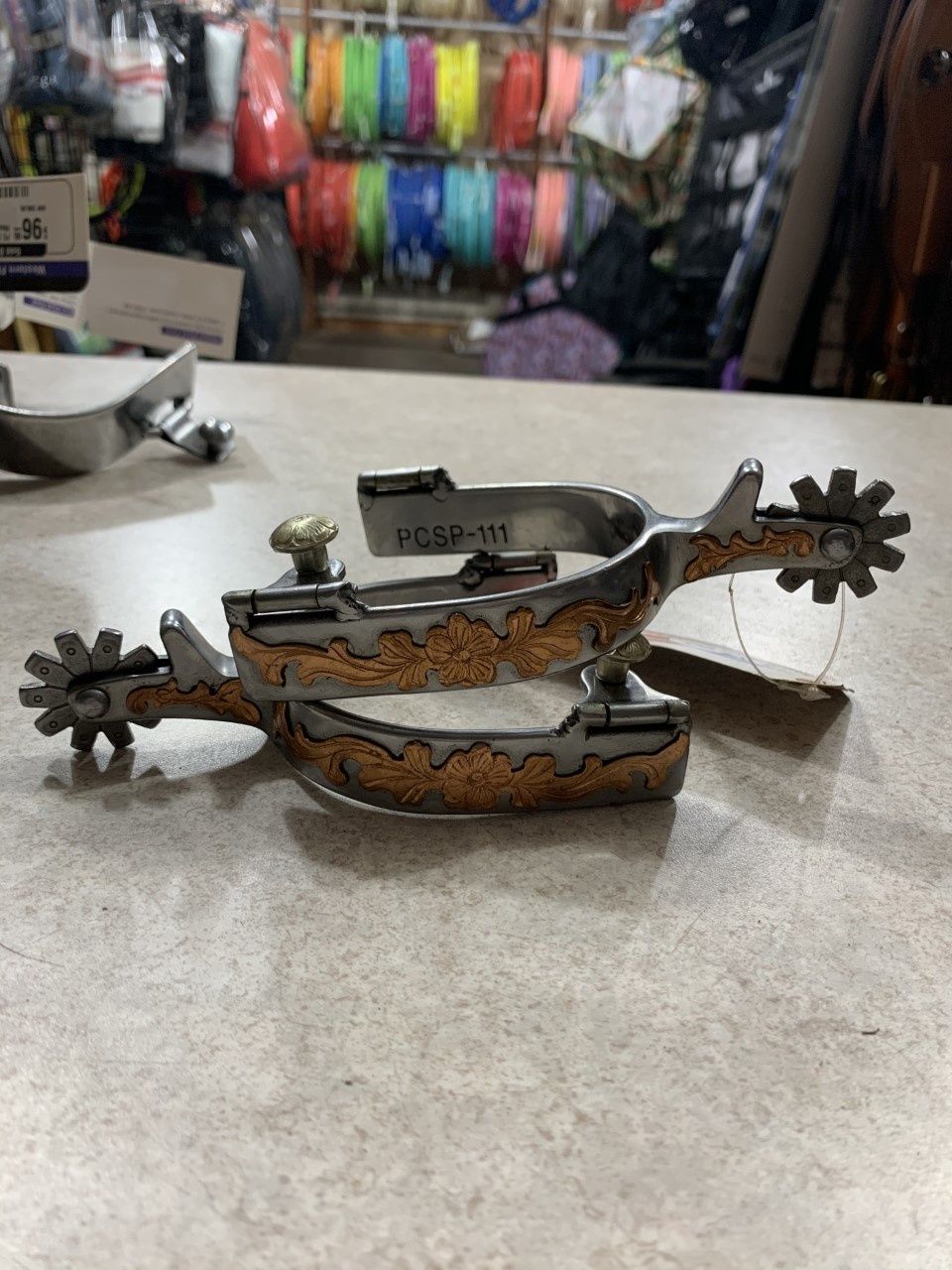 Copper Cowgirl Spur 1 3/4" Shank, 3/4" Band