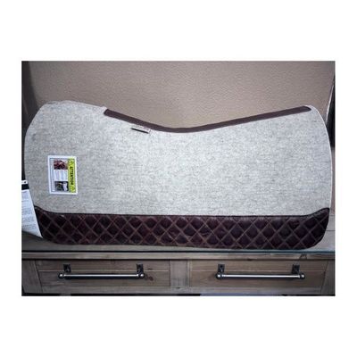 7/8" Thick Western Contoured Natural Pad 30" x 30" Reg Caramel Diamond Wear Leathers