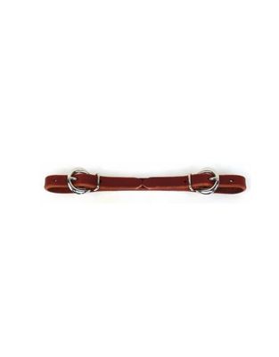 Curb Straps - Burgundy Double Buckle 1/2"
