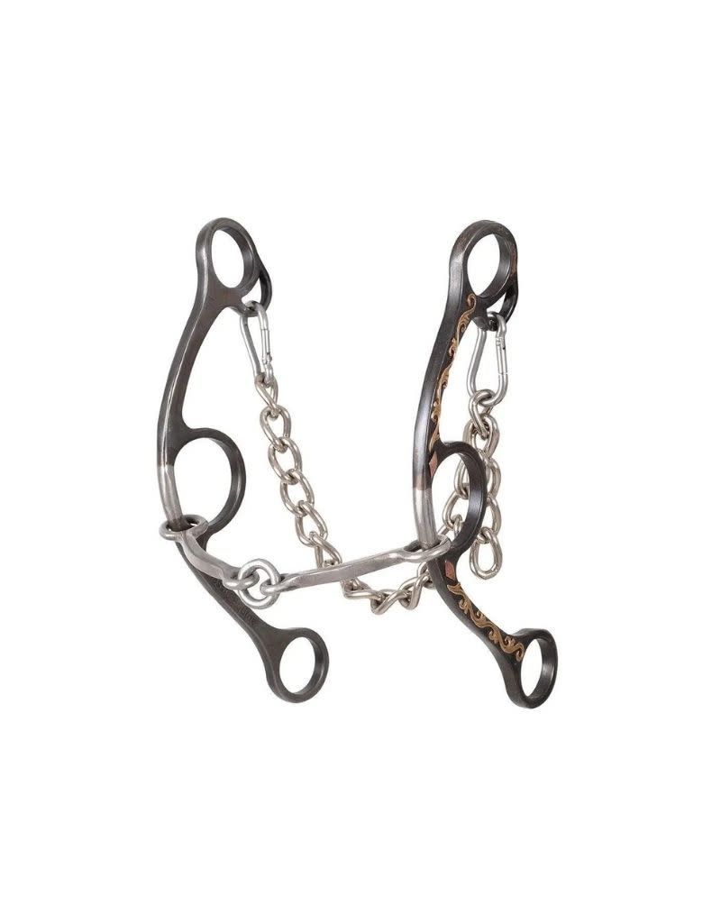 Barrel Bit Long Shank O-Ring Square Snaffle