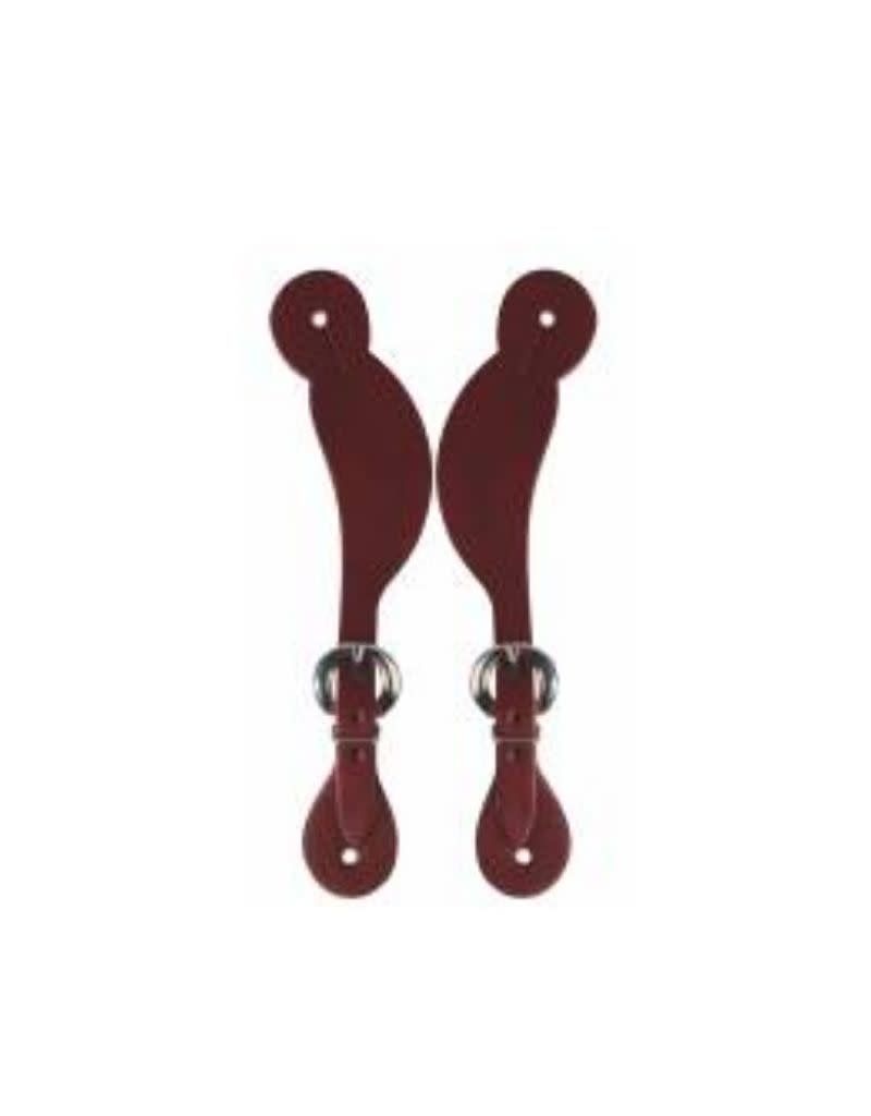 Hombre Basketweave Spur Strap Chestnut