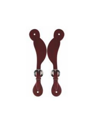 Hombre Basketweave Spur Strap Chestnut