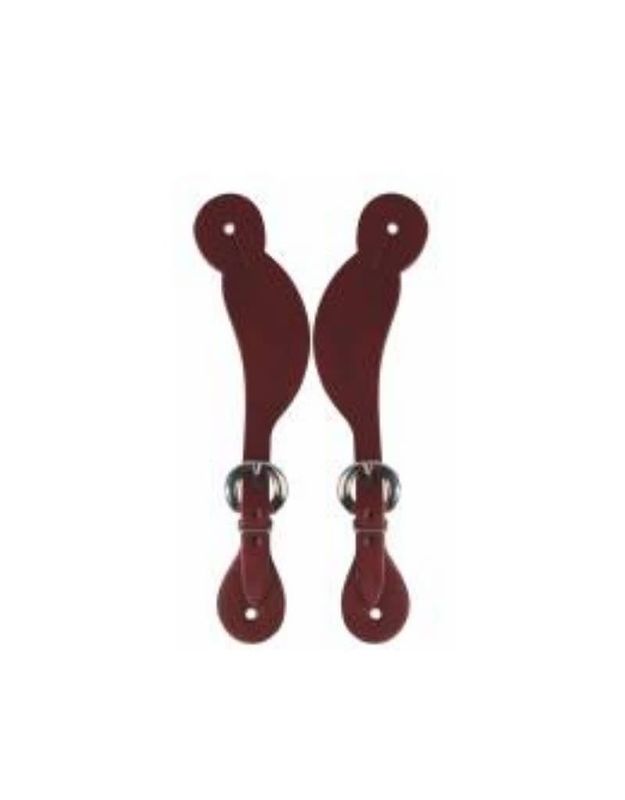 Hombre Basketweave Spur Strap Chestnut