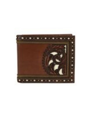 Bifold Wallet Brown W/Tooling