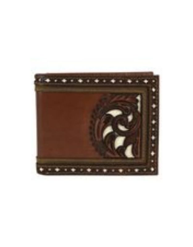 Bifold Wallet Brown W/Tooling