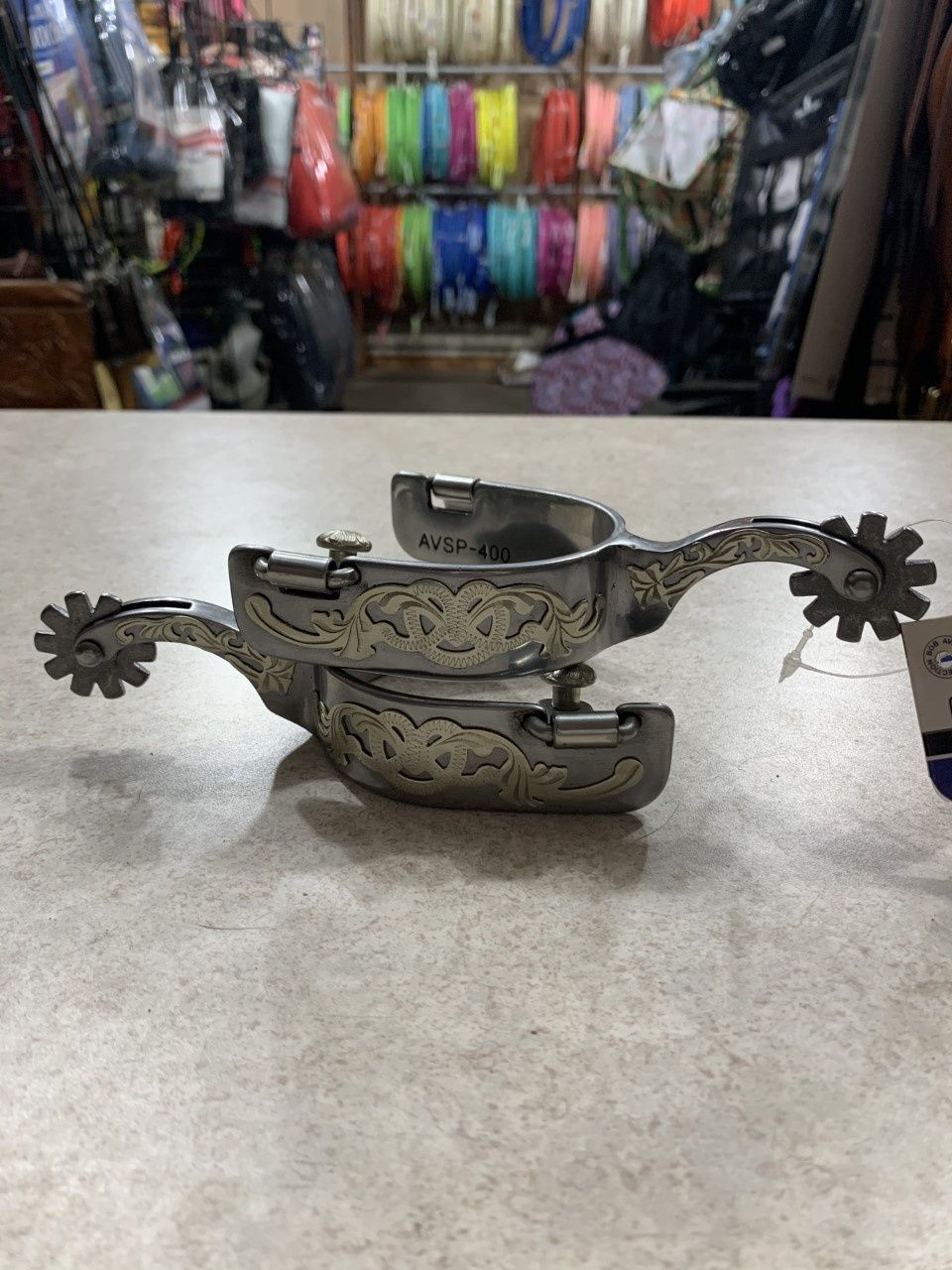 Bob Avila Spur Floral Med Shank