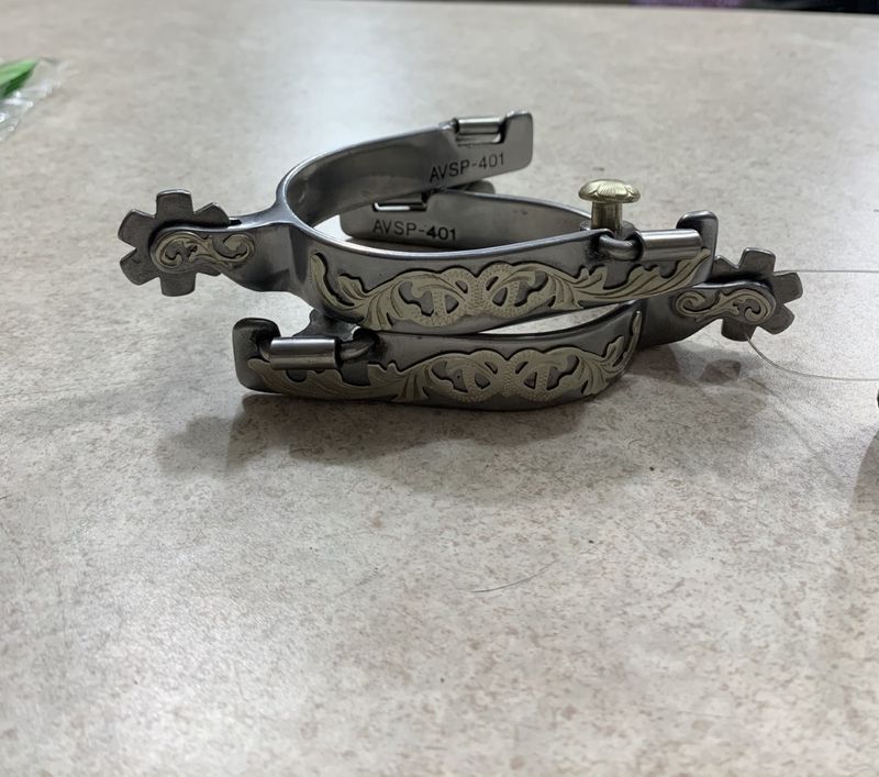 Bob Avila Spur Floral Short Shank