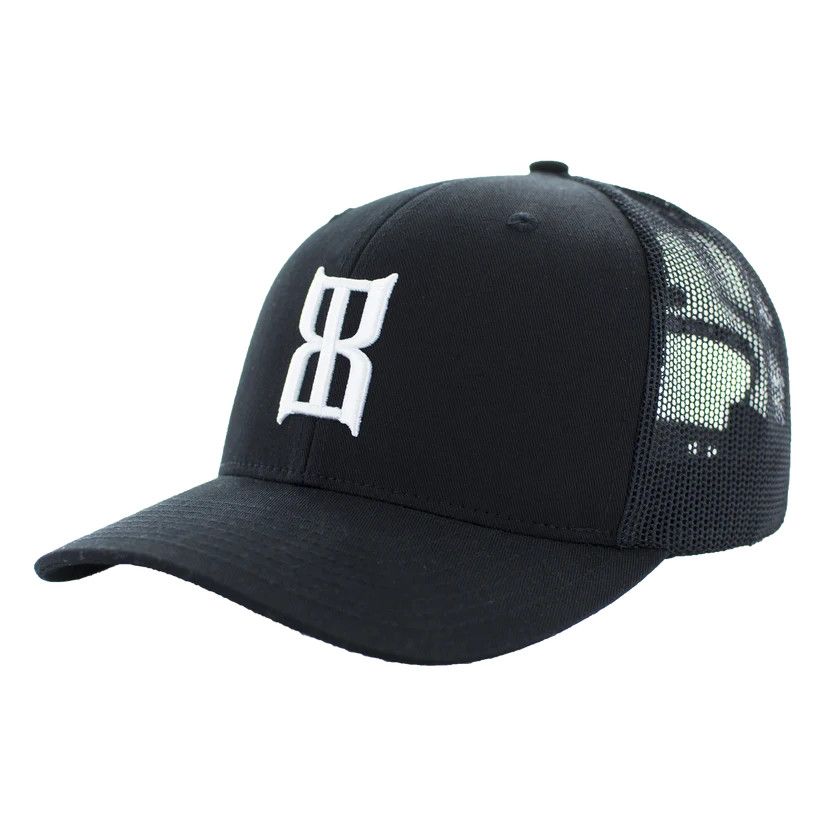 Black Steel Cap w/White Logo
