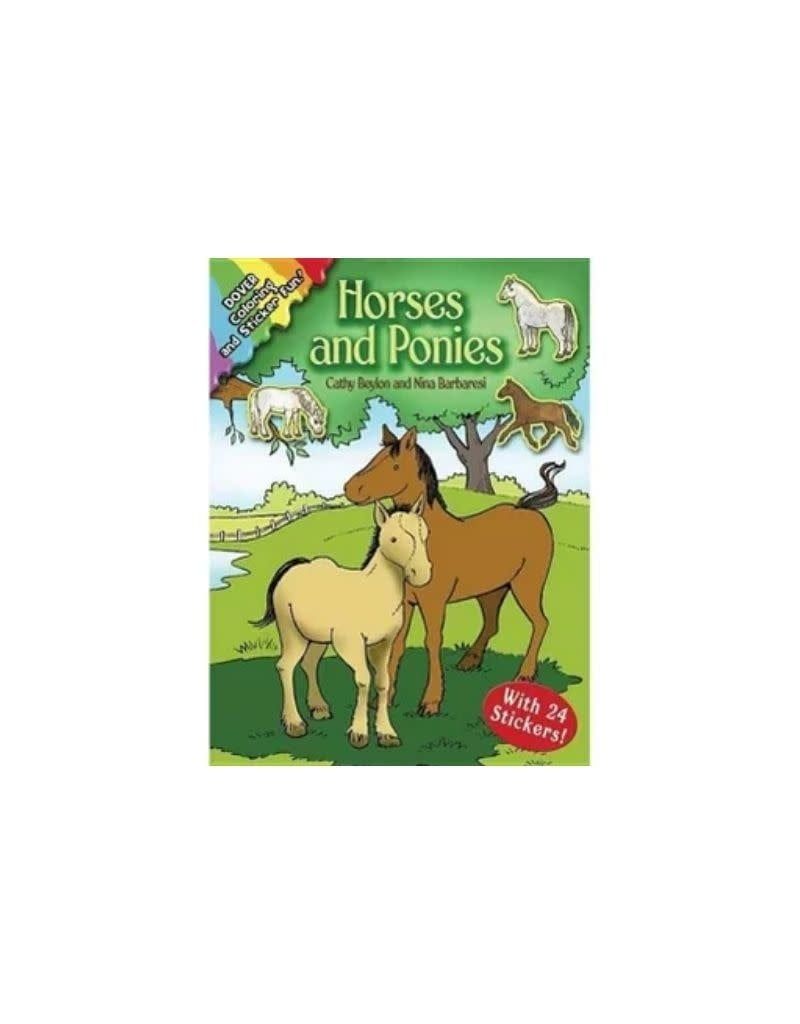 Horses and Ponies: Coloring &amp; Sticker Fun