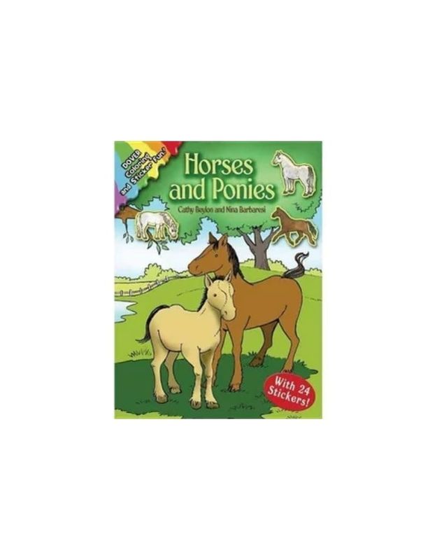 Horses and Ponies: Coloring &amp; Sticker Fun