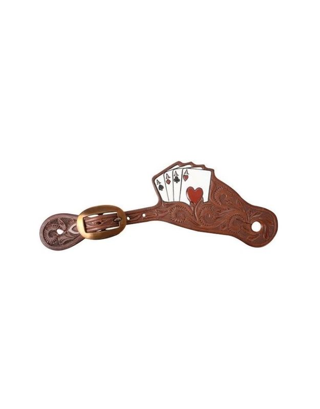 Card Suite Chocolate Skirting Spur Straps