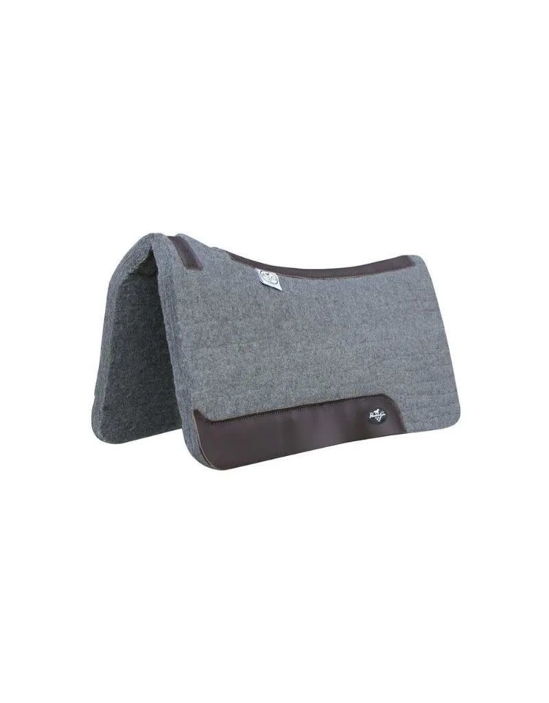 Steam Pressed Deluxe Felt Charcoal  1 1/4"