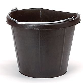 Rubber flat back bucket