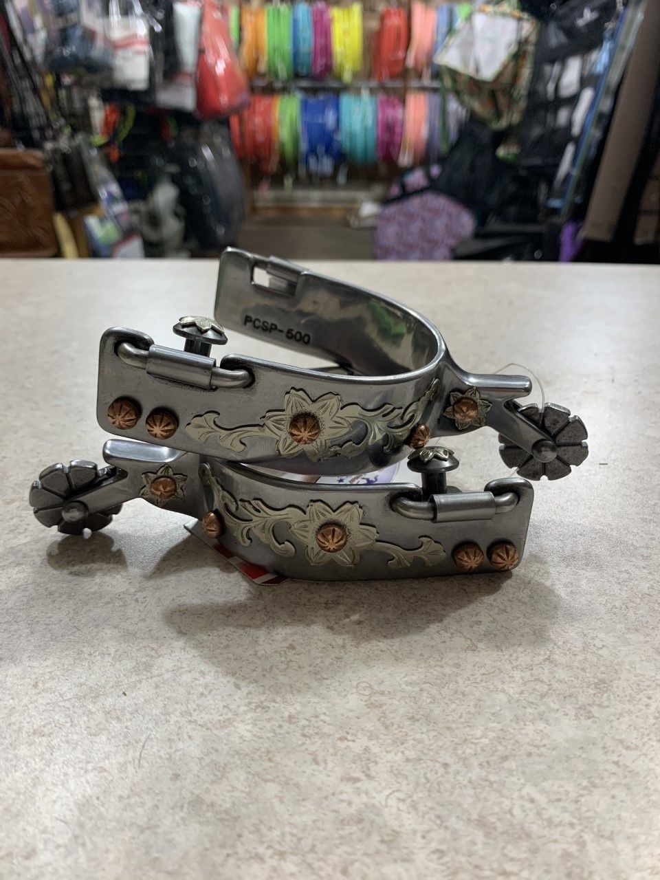 Floral Copper DOT Spur