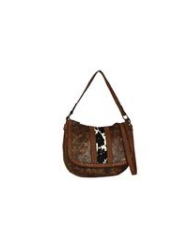 Slouch Tooled w/Brindle Trim