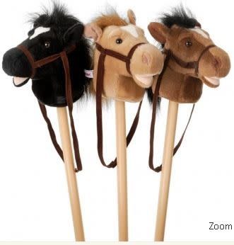 Plush Stick Horse with Sound